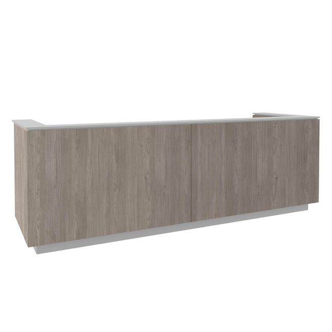 ICE Empfangstheke | 3214 x 1022 mm, Nordeiche grau