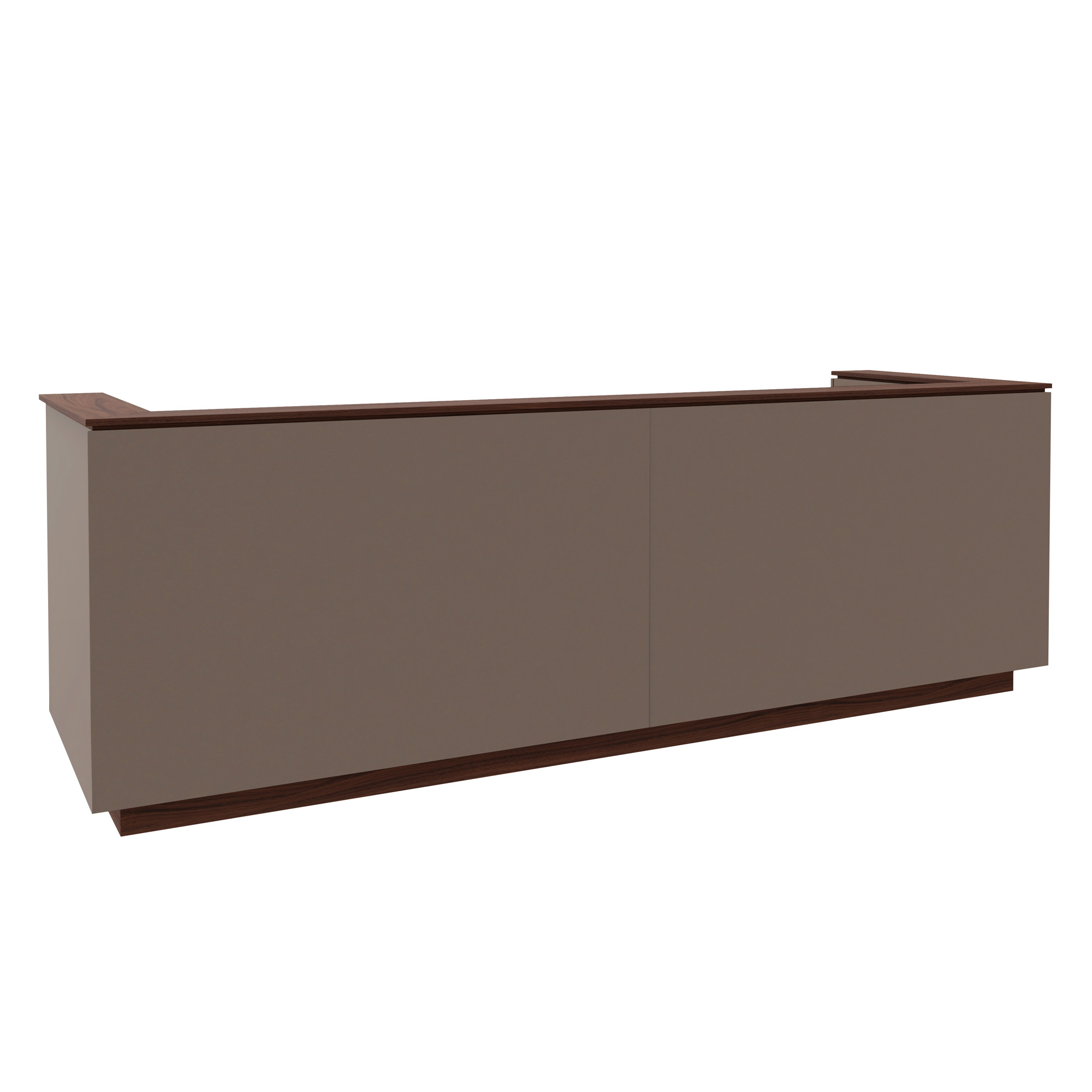 ICE reception desk | 3214 x 1022 mm, Cubanite gray - 1 Main Image