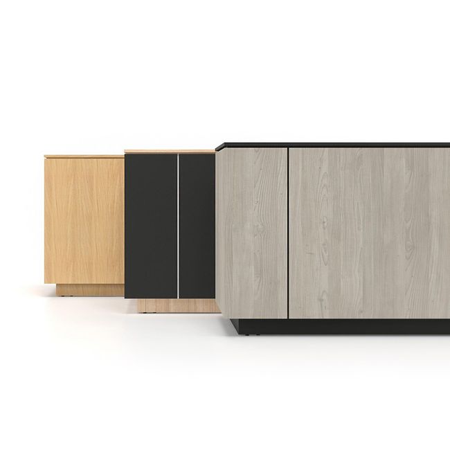 ICE Empfangstheke | 3214 x 1022 mm, Esche Furnier ICE Empfangstheke | 3214 x 1022 mm, Esche Furnier