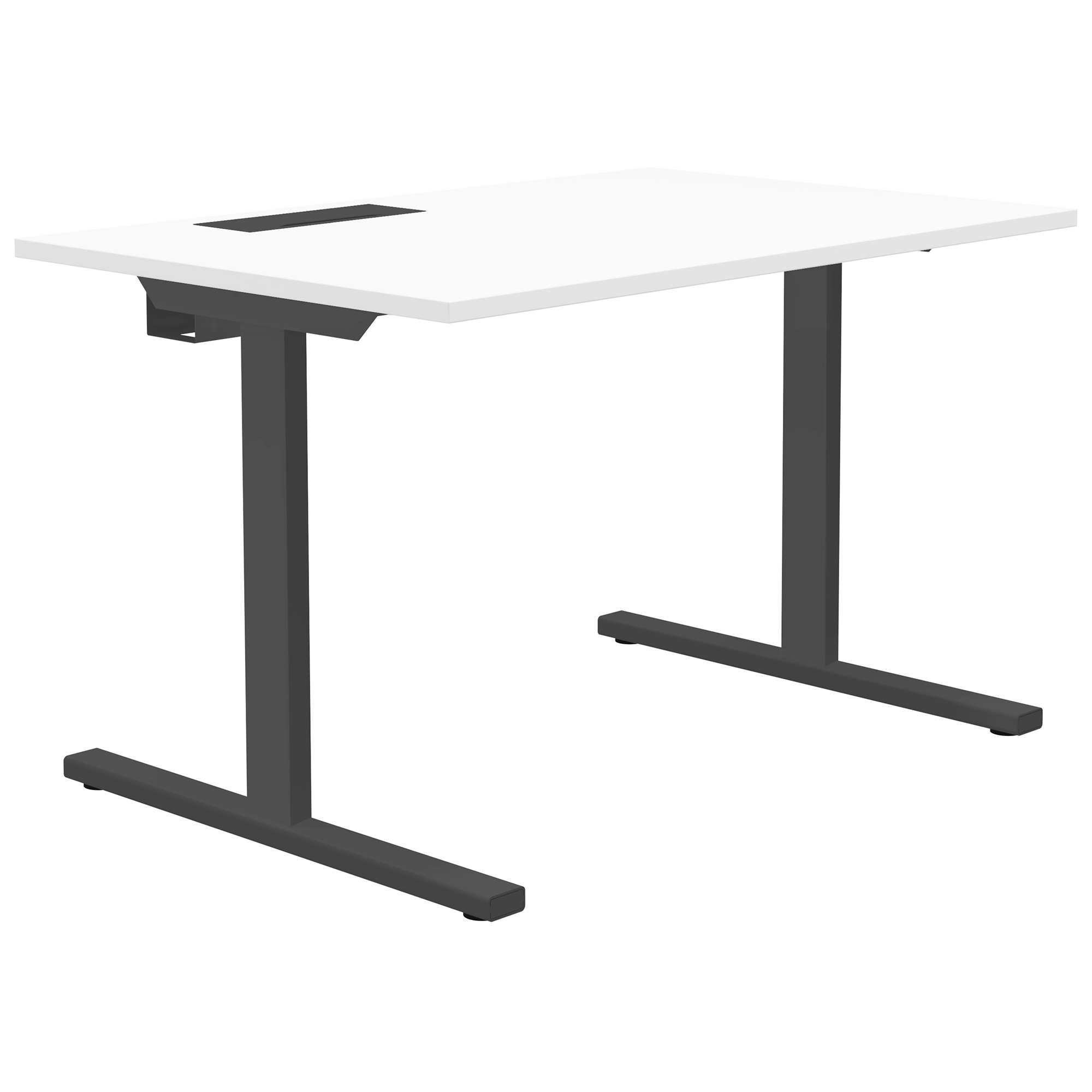 T-EASY Desk | 1200 x 800 mm, electrified, white - 1 Main Image