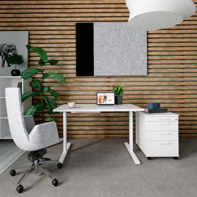 T-EASY Schreibtisch | 1200 x 800 mm, elektrifiziert, Weiß