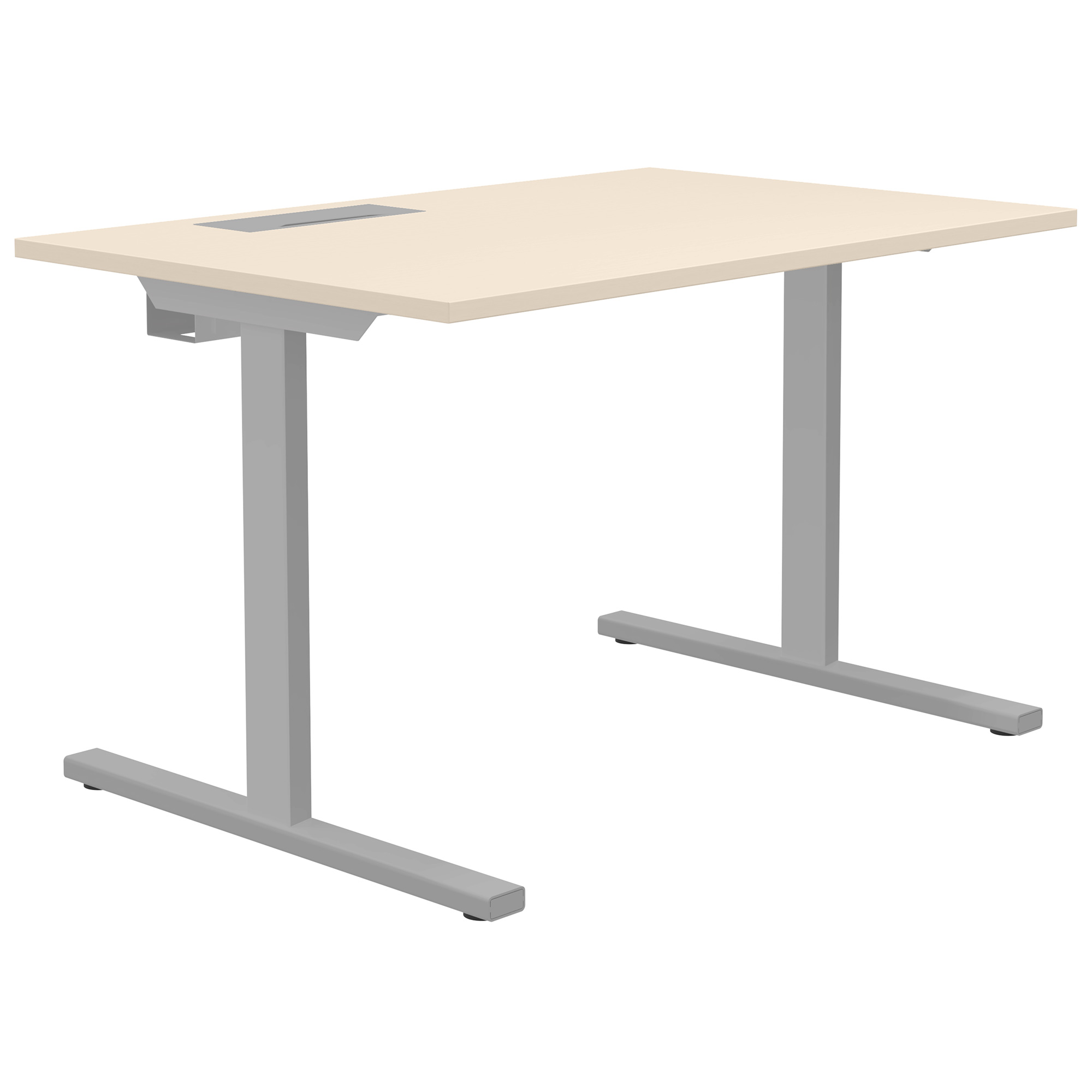 T-EASY desk | 1200 x 800 mm, electrified, maple - 1 Main Image
