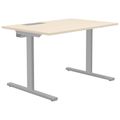T-EASY desk | 1200 x 800 mm, electrified, maple - 1 Thumbnail Image