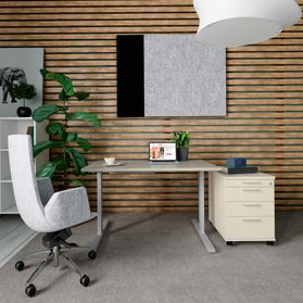 T-EASY Schreibtisch | 1200 x 800 mm, elektrifiziert, Ahorn