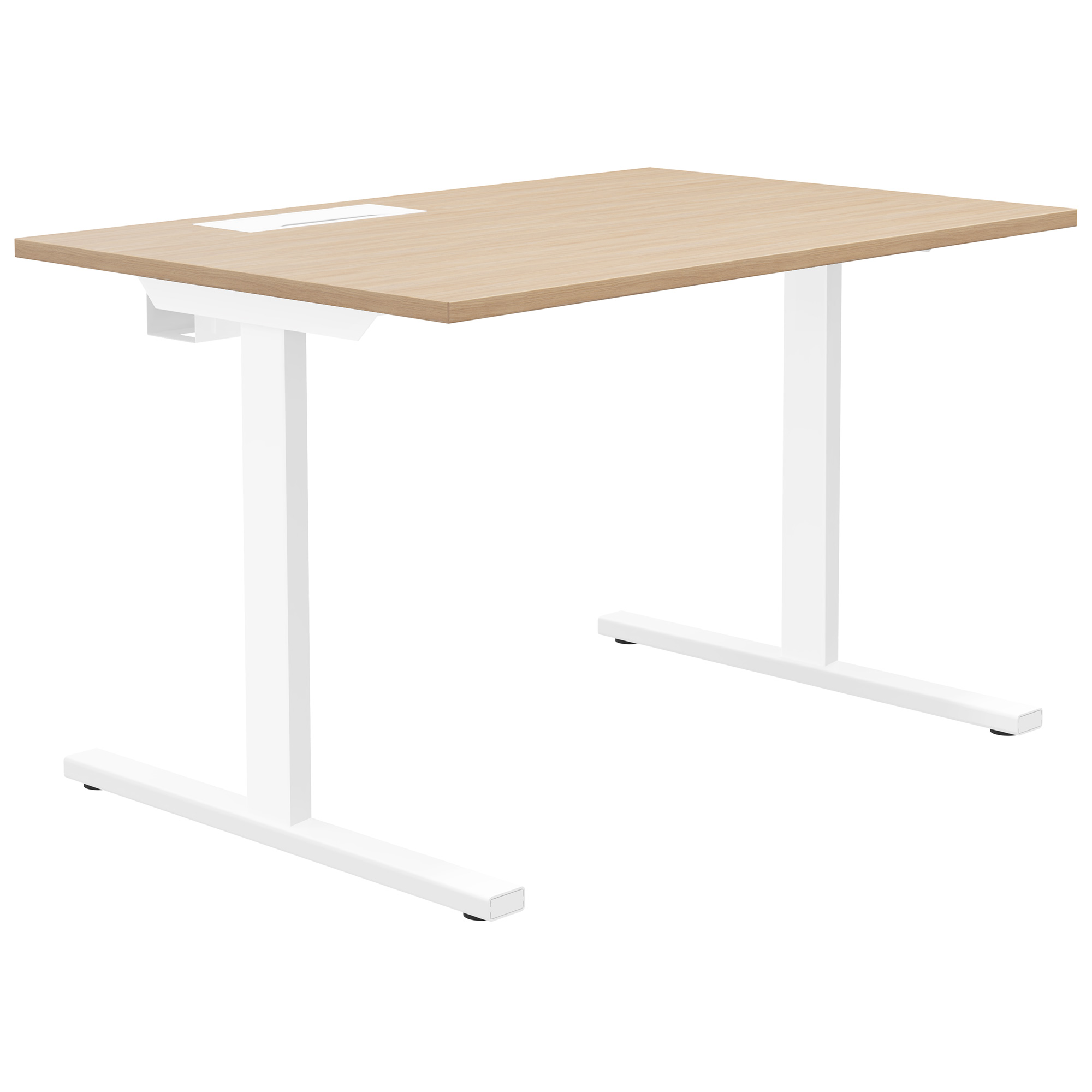 T-EASY desk | 1200 x 800 mm, electrified, amber oak - 1 Main Image