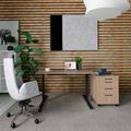 T-EASY Schreibtisch | 1200 x 800 mm, elektrifiziert, Bernsteineiche T-EASY Schreibtisch | 1200 x 800 mm, elektrifiziert, Bernsteineiche
