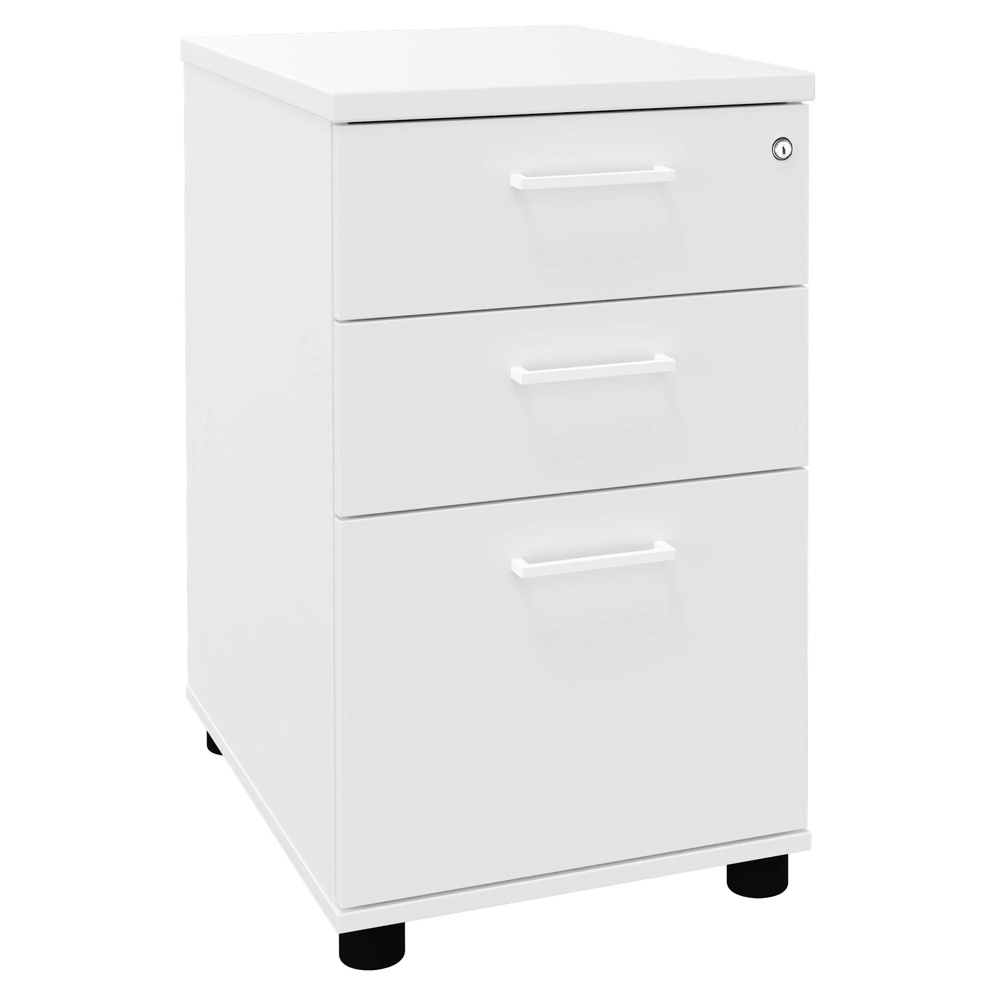 OPTIMA Stand container | 600 mm deep, white - 1 Main Image