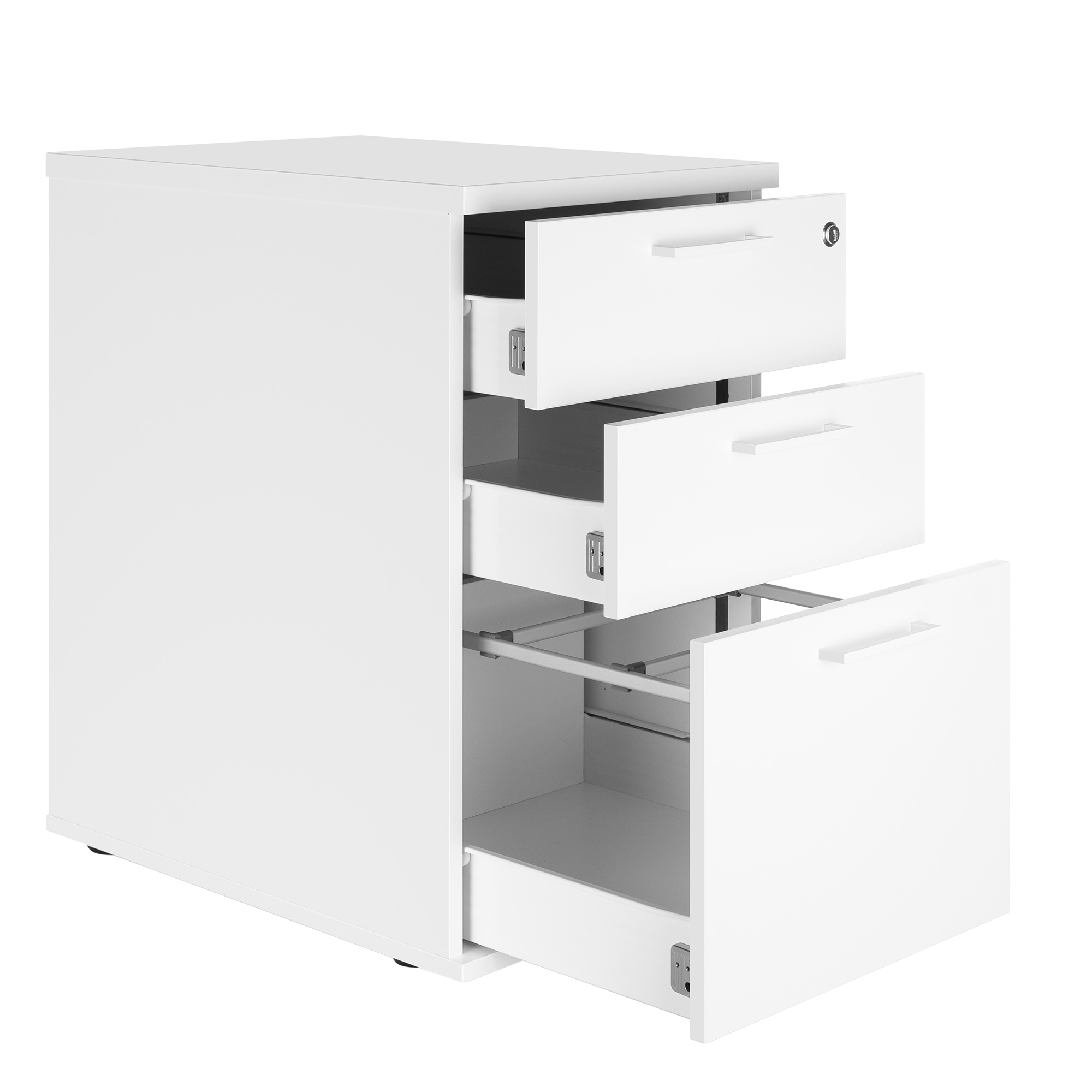 OPTIMA Stand container | 600 mm deep, white - 4 Main Image
