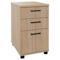 OPTIMA standing container | 600 mm deep, amber oak - 1 Thumbnail Image