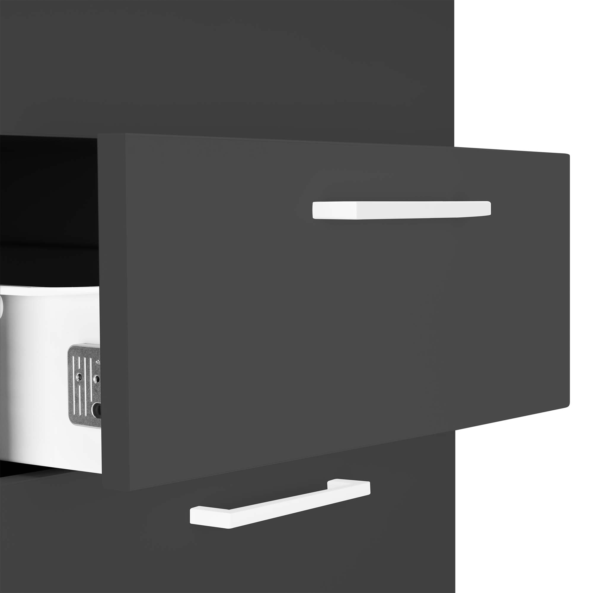 OPTIMA standing container | 600 mm deep, anthracite - 3 Main Image