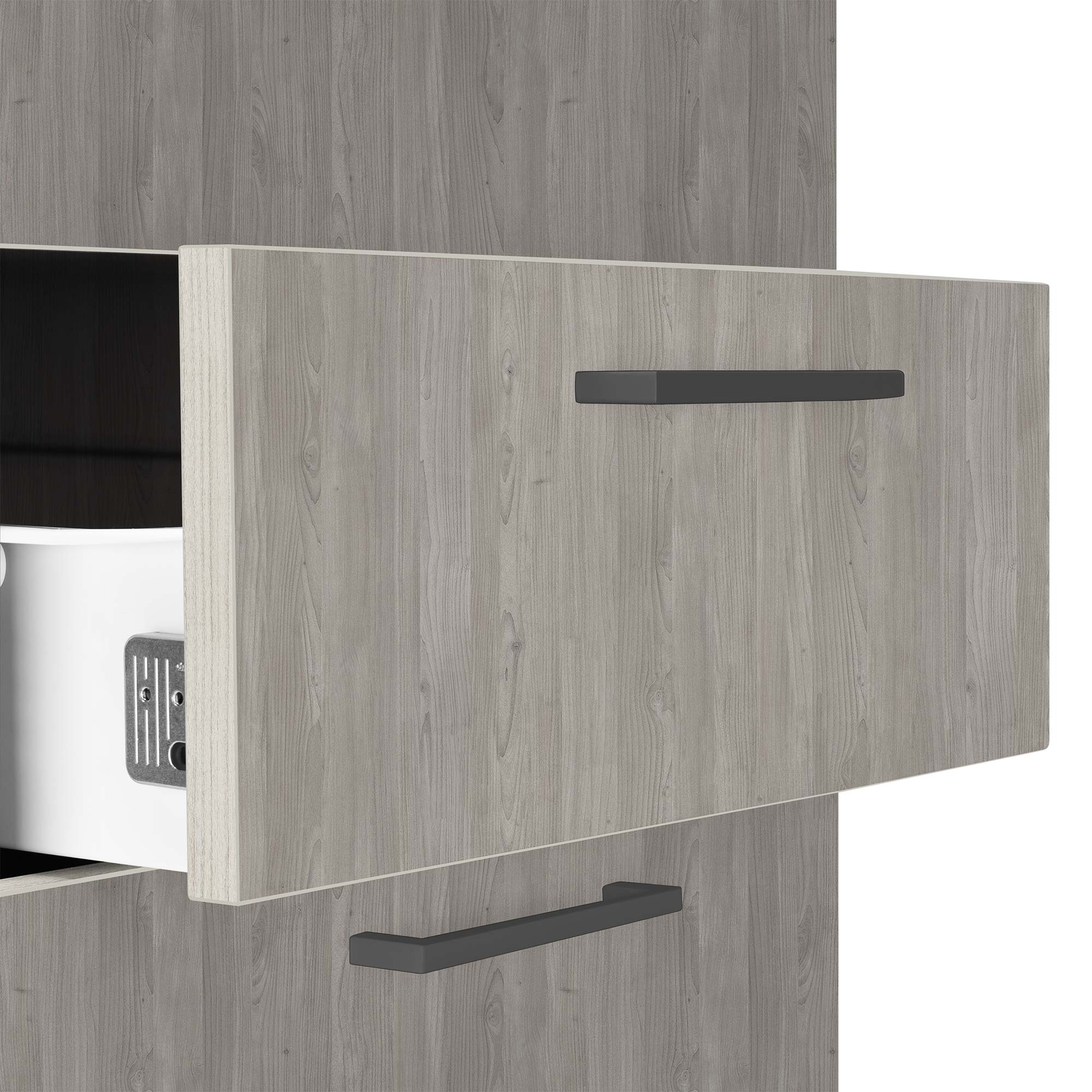 OPTIMA Standcontainer | 600 mm tief, Nordeiche grau - 3 Main Image