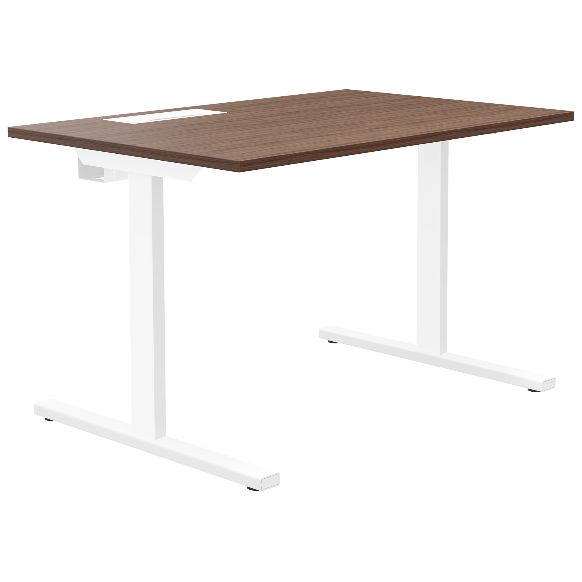 T-EASY desk | 1200 x 800 mm, electrified, walnut - 1 Main Image