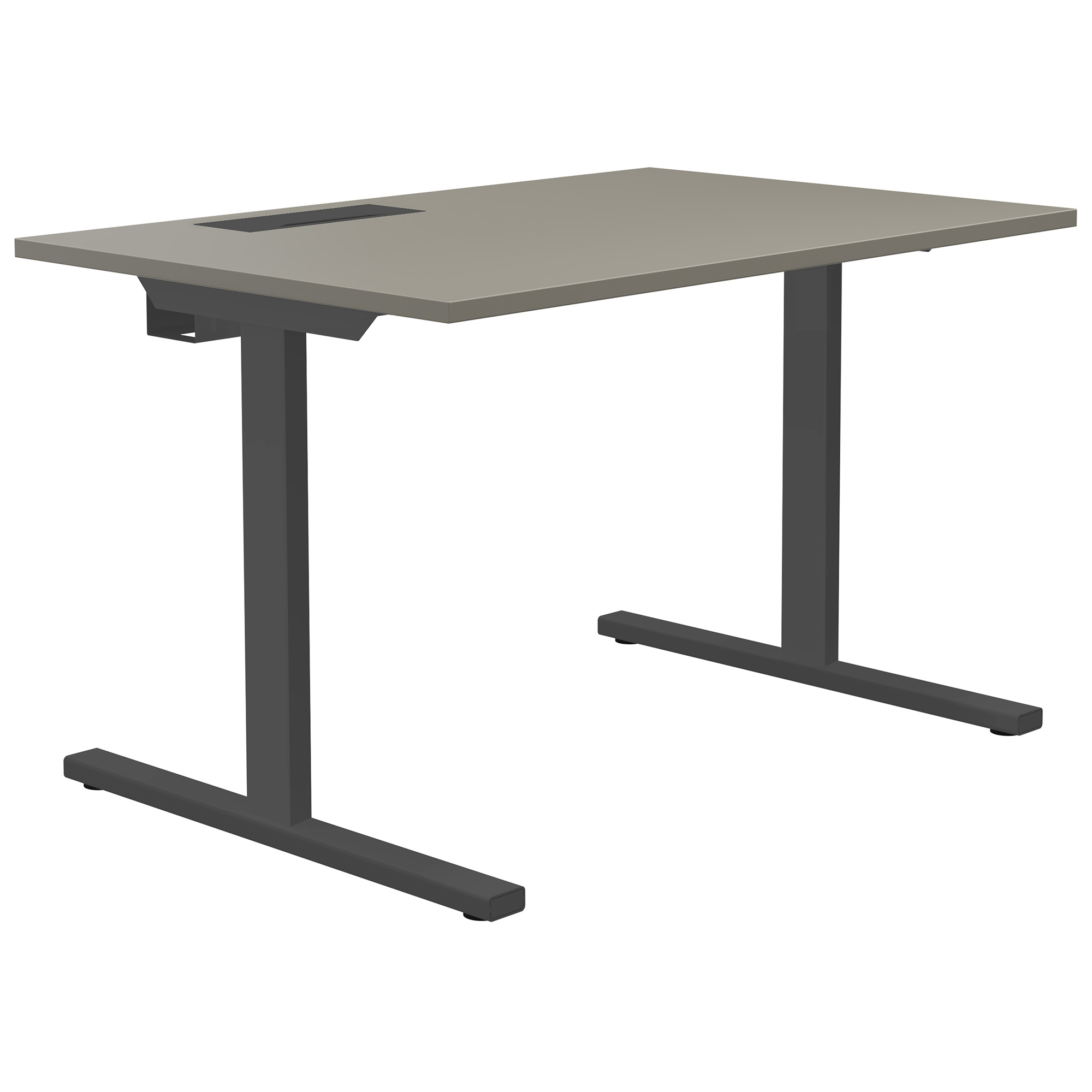 T-EASY desk | 1200 x 800 mm, electrified, Cubanite grey - 1 Main Image
