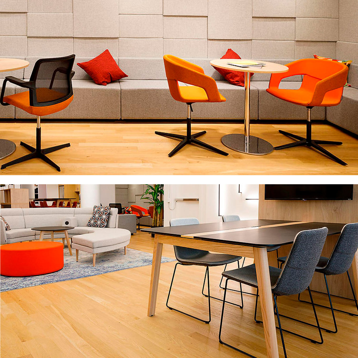 TWIST&SIT Fauteuil salon | Croix de 4 pieds, réglable en hauteur, synergie de couverture en laine - 4 Main Image