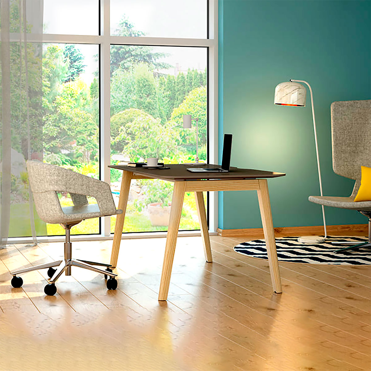 TWIST&SIT Chaise dogging | Rollbar, réglable en hauteur, synergie de couverture en laine - 3 Main Image