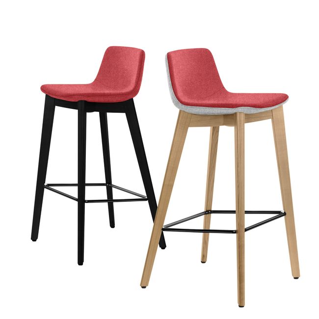 TWIST&SIT Barhocker | Massivholz-Gestell, 735 mm Sitzhöhe, Wollbezug SYNERGY TWIST&SIT Barhocker | Massivholz-Gestell, 735 mm Sitzhöhe, Wollbezug SYNERGY