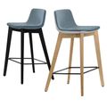 TWIST&SIT bar stool | Solid wood frame, 635 mm seat height, wool cover SYNERGY - 1 Thumbnail Image
