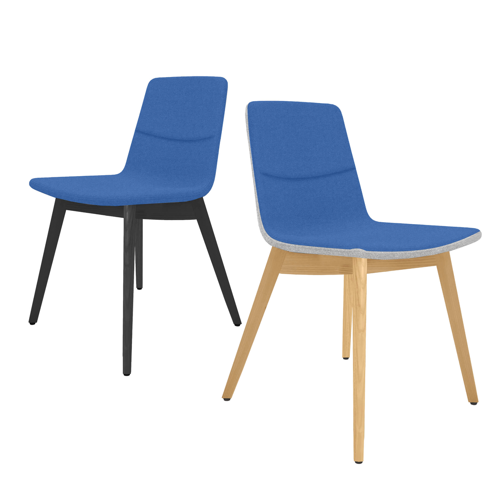 TWIST&SIT Chaise visiteur et de conférence | Structure en bois massif, revêtement en laine SYNERGY - 1 Main Image