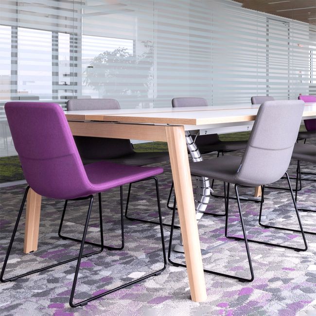 TWIST&SIT Besucher- und Konferenzstuhl | Kufengestell, Wollbezug SYNERGY TWIST&SIT Besucher- und Konferenzstuhl | Kufengestell, Wollbezug SYNERGY