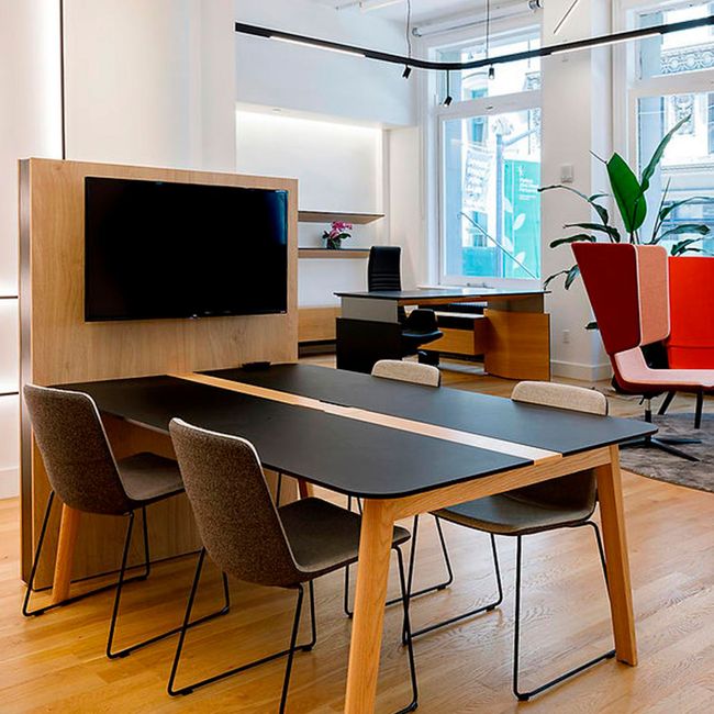 TWIST&SIT Besucher- und Konferenzstuhl | Kufengestell, Wollbezug VELITO