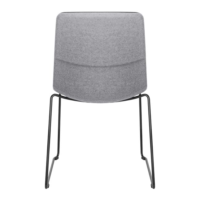 TWIST&SIT Besucher- und Konferenzstuhl | Kufengestell, Wollbezug VELITO