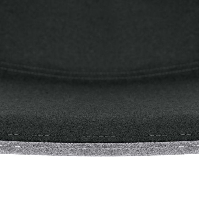 TWIST&SIT Besucher- und Konferenzstuhl | Kufengestell, Wollbezug VELITO