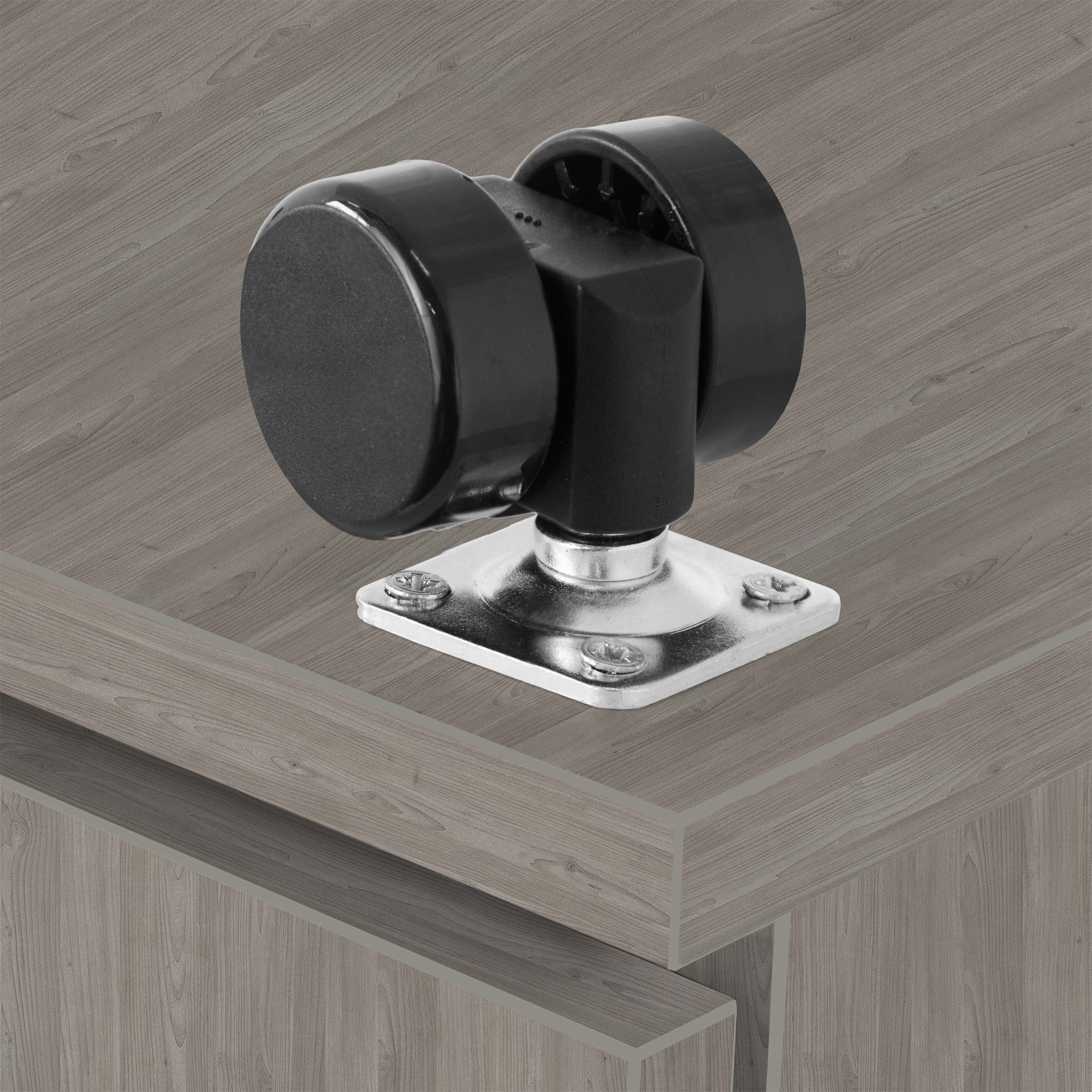 OPTIMA Conteneur en rouleau | 3 tiroirs + 1 petit compartiment de pièces, 600 mm de profondeur, gris de chêne nord - 5 Main Image