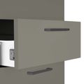 OPTIMA Conteneur en rouleau | 3 tiroirs + 1 petites pièces, 600 mm de profondeur, gris cubanite - 3 Thumbnail Image