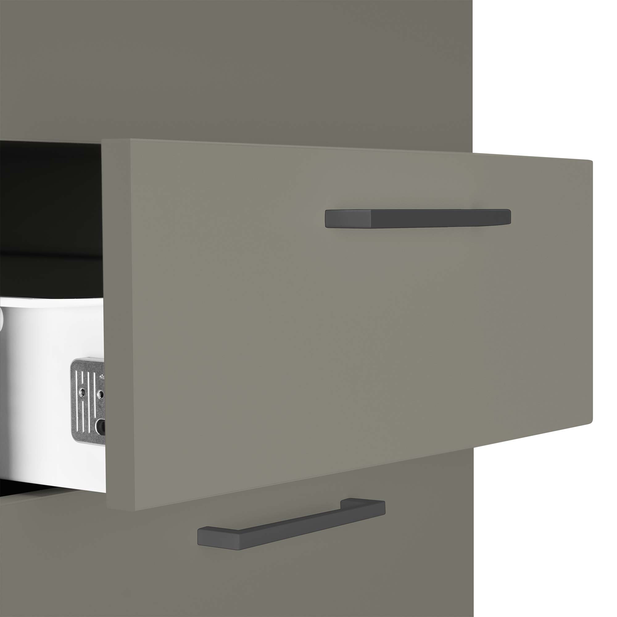 OPTIMA standing container | 600 mm deep, cubanite gray - 3 Main Image