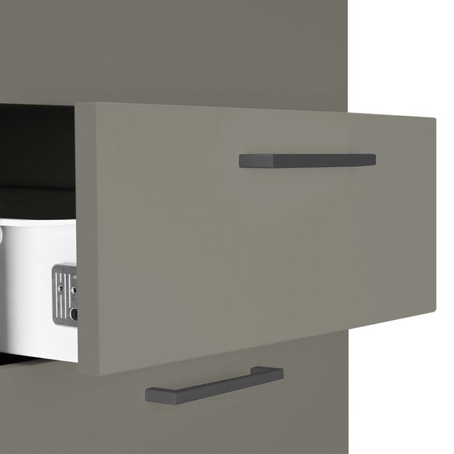 OPTIMA Standcontainer | 600 mm tief, Cubanitgrau OPTIMA Standcontainer | 600 mm tief, Cubanitgrau