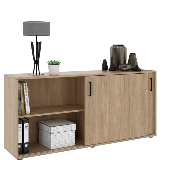 NOVA Schiebetürenschrank | 2 OH, 1640 x 740 mm, Bernsteineiche NOVA Schiebetürenschrank | 2 OH, 1640 x 740 mm, Bernsteineiche