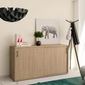 NOVA Armoire de porte coulissante | 2 oh, 1640 x 740 mm, chêne ambre - 1 Thumbnail Image