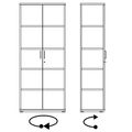 UNI Armoire de porte d'aile | 5 oh, 800 x 1897 mm, chêne ambre - 12 Thumbnail Image