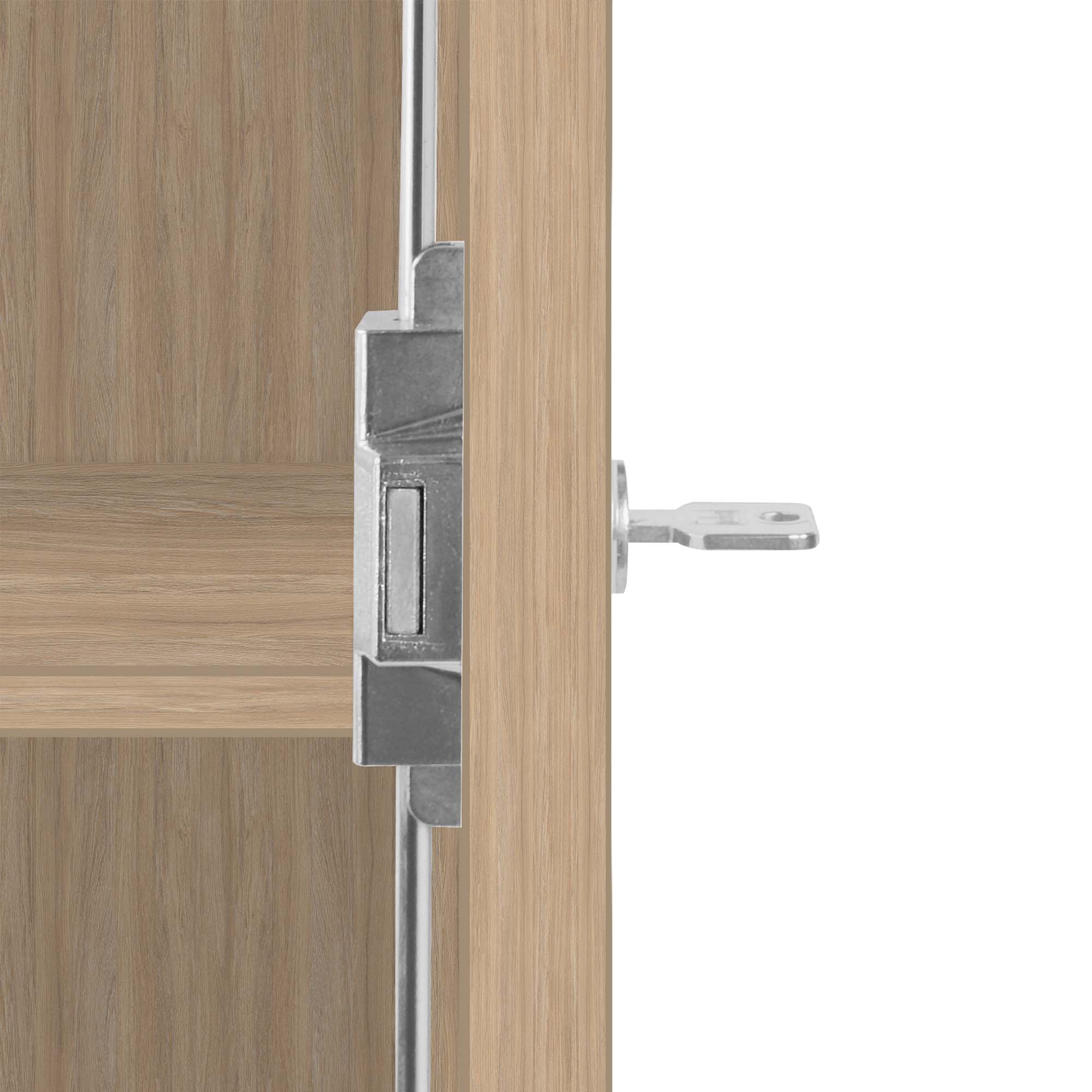 UNI Armoire de porte d'aile | 5 oh, 1000 x 1897 mm, chêne ambre - 4 Main Image