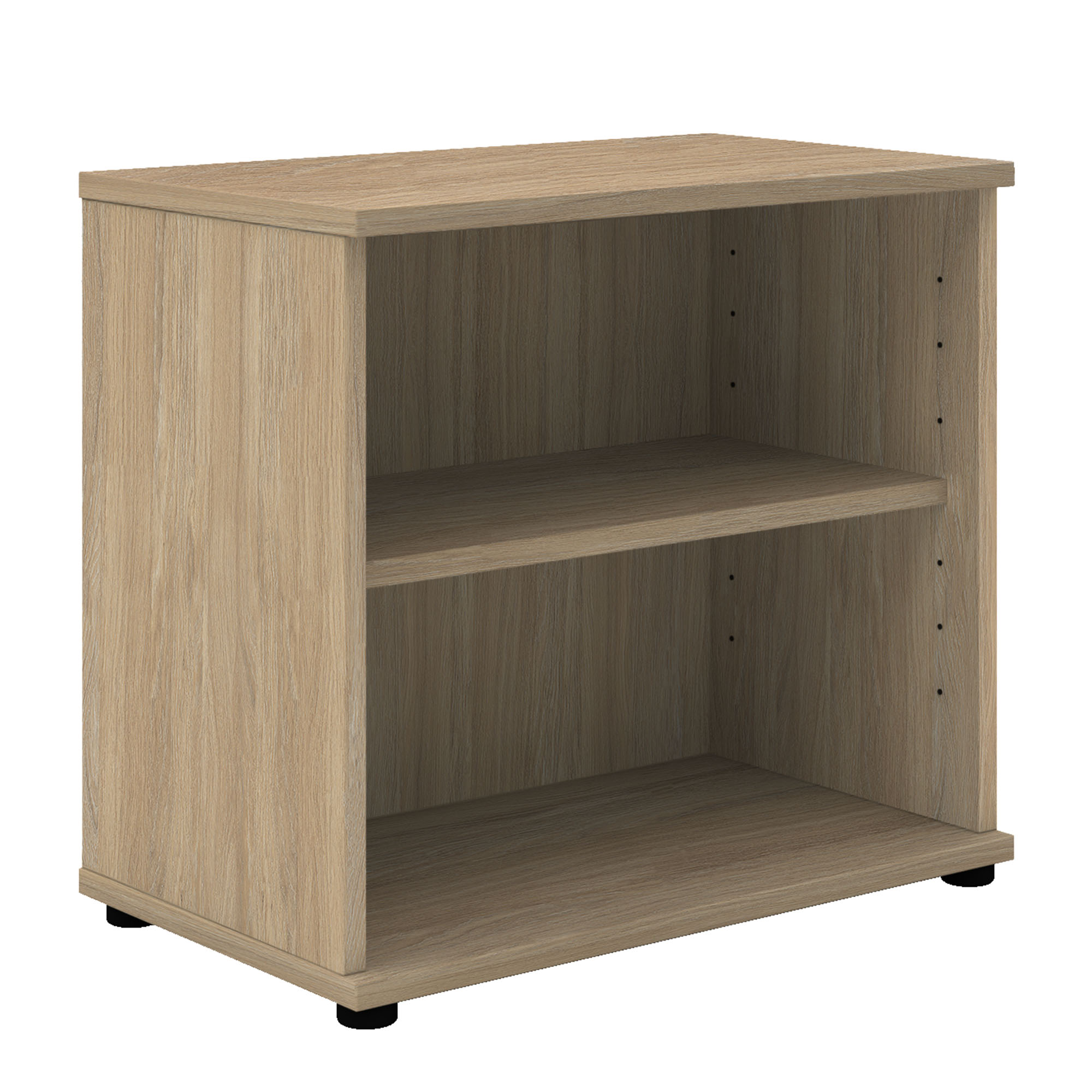UNI Armoire d'étagère | 2 oh, 800 x 777 mm, chêne ambre - 2 Main Image