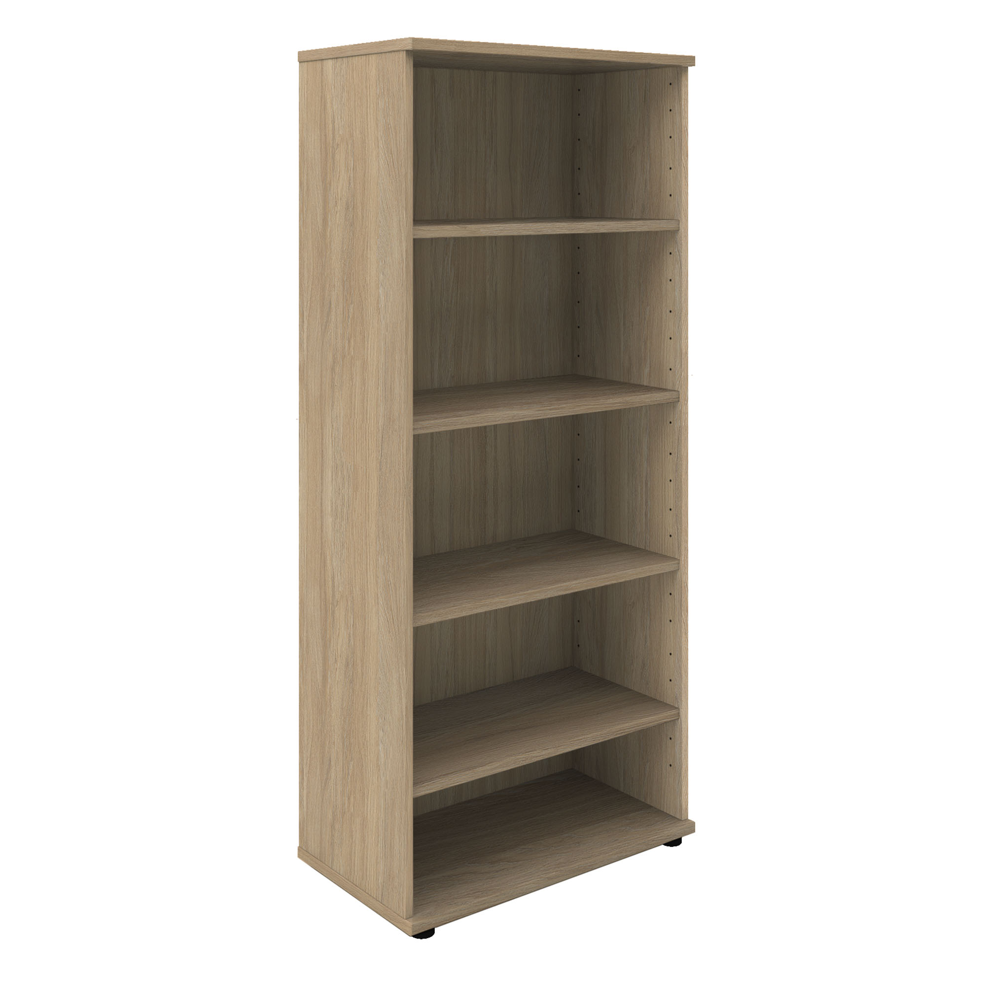 UNI Armoire d'étagère | 5 oh, 800 x 1897 mm, chêne ambre - 2 Main Image
