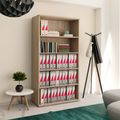 UNI shelving unit | 5 OH, 1000 x 1897 mm, amber oak - 2 Thumbnail Image