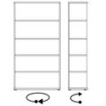 UNI shelving unit | 5 OH, 1000 x 1897 mm, amber oak - 7 Thumbnail Image