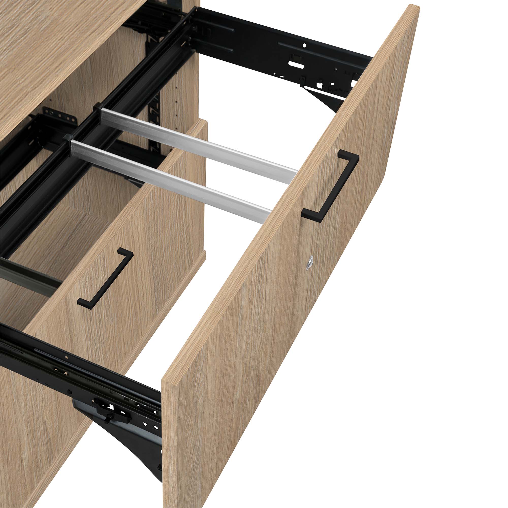 UNI combination cabinet with hanging file | 5 OH, 800 x 1897 mm, amber oak - 5 Main Image