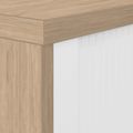UNI Querroll store cabinet | 2 Oh, 1000 x 777 mm, amber oak / white - 4 Thumbnail Image