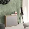 UNI horizontal roller shutter cabinet | 2 OH, 1000 x 777 mm, amber oak / silver - 1 Thumbnail Image