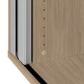 UNI horizontal roller shutter cabinet | 2 OH, 1000 x 777 mm, amber oak / silver - 3 Thumbnail Image
