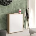 UNI Querroll store cabinet | 3 Oh, 1000 x 1143 mm, amber oak / white - 1 Thumbnail Image