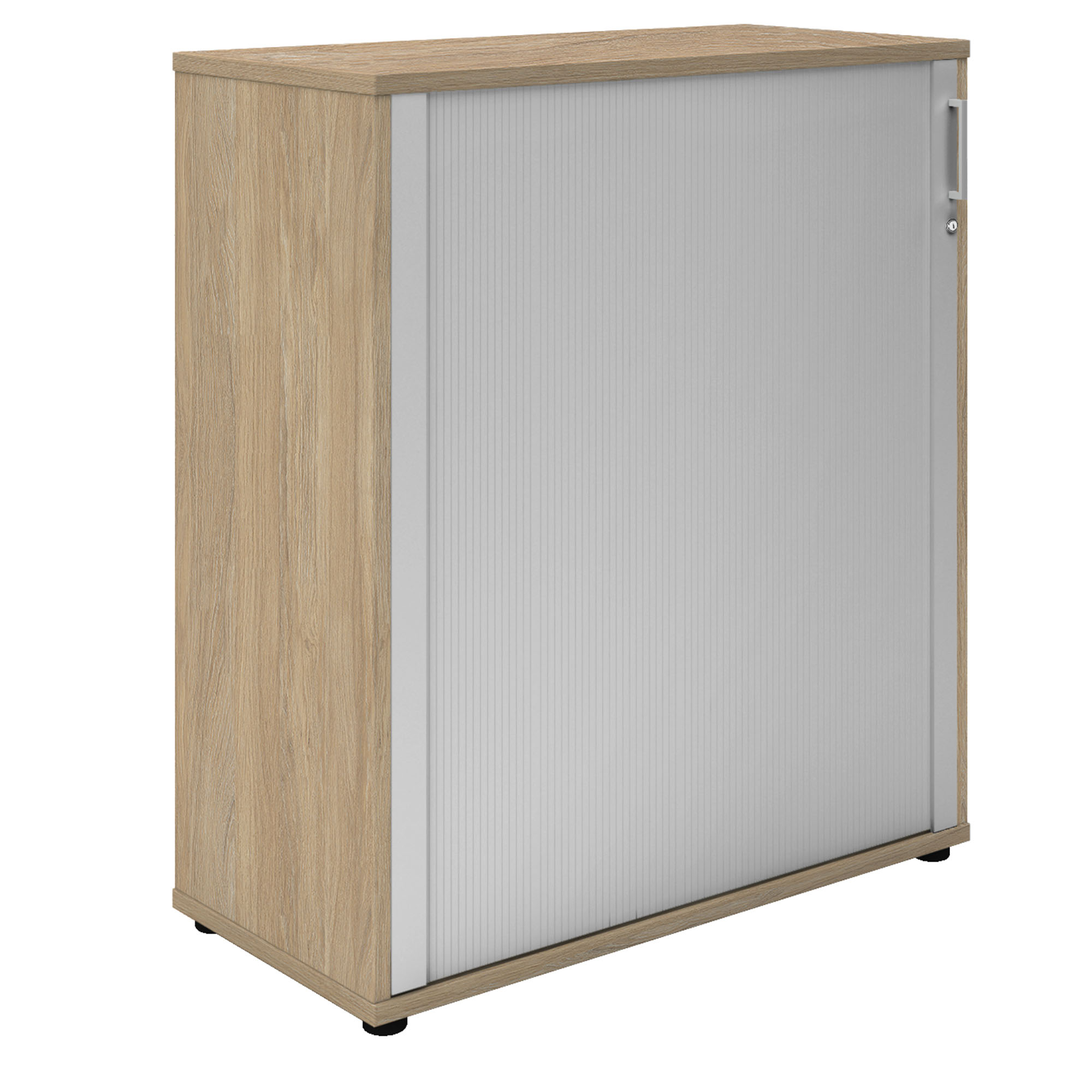 UNI Cabinet des magasins de queserroll | 3 oh, 1000 x 1143 mm, chêne ambre / gris argenté - 2 Main Image