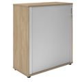 UNI Cabinet des magasins de queserroll | 3 oh, 1000 x 1143 mm, chêne ambre / gris argenté - 2 Thumbnail Image