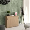 UNI Armoire de porte coulissante | 2 oh, 1000 x 777 mm, chêne ambre - 1 Thumbnail Image
