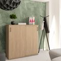 UNI Cabinet di porta scorrevole | 3 OH, 1200 x 1143 mm, quercia ambra - 1 Thumbnail Image