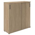 UNI Cabinet di porta scorrevole | 3 OH, 1200 x 1143 mm, quercia ambra - 2 Thumbnail Image