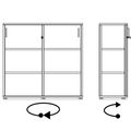 UNI Cabinet di porta scorrevole | 3 OH, 1200 x 1143 mm, quercia ambra - 10 Thumbnail Image