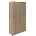 UNI sliding door wardrobe | 5 OH, 1200 x 1897 mm, amber oak - 2 Thumbnail Image